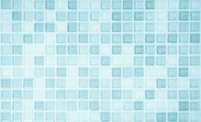 Abstract blue background with some smooth lines in it and some reflections of tile wall.