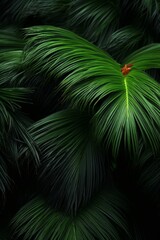 Organic Elegance Tactile Texture of Tropical Foliage in Botanical High-Resolutio.jpeg