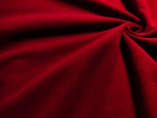 Obraz premium The red cloth is the scene. Beautiful flashy background Swaying and warm inside
