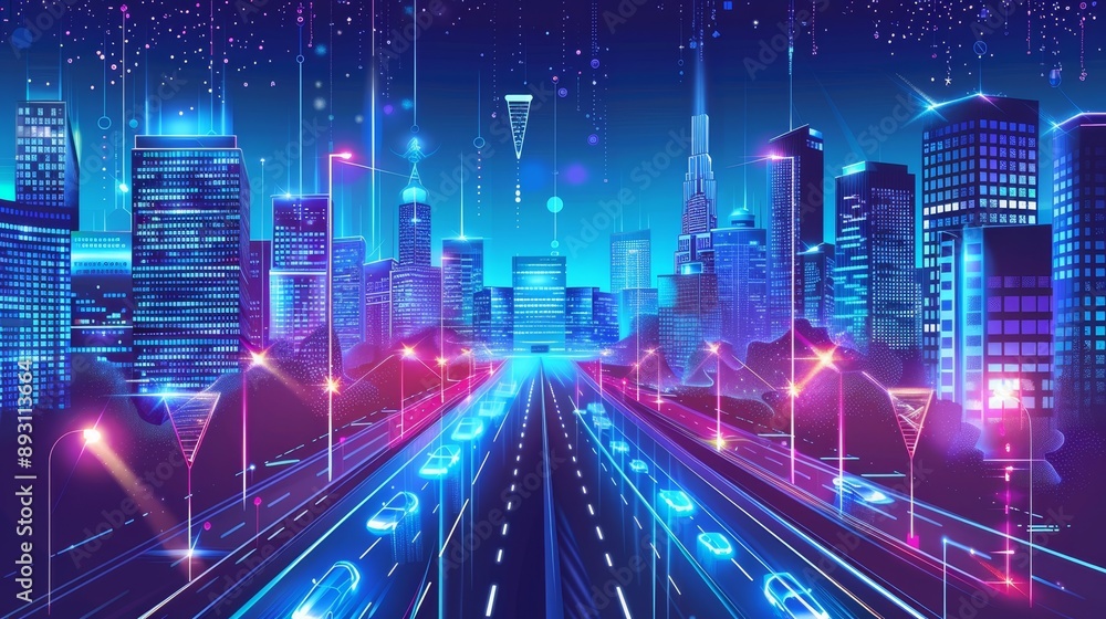 Aufkleber efficient urban networking via smart city connectivity for improved city infrastructure