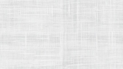 Fototapeta premium Minimalist white linen fabric seamless pattern with a subtle crosshatch design, perfect for backgrounds and textiles.