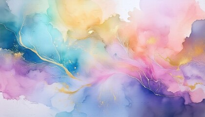 Fototapeta premium Watercolor background, colorful watercolor background, abstract watercolor painting