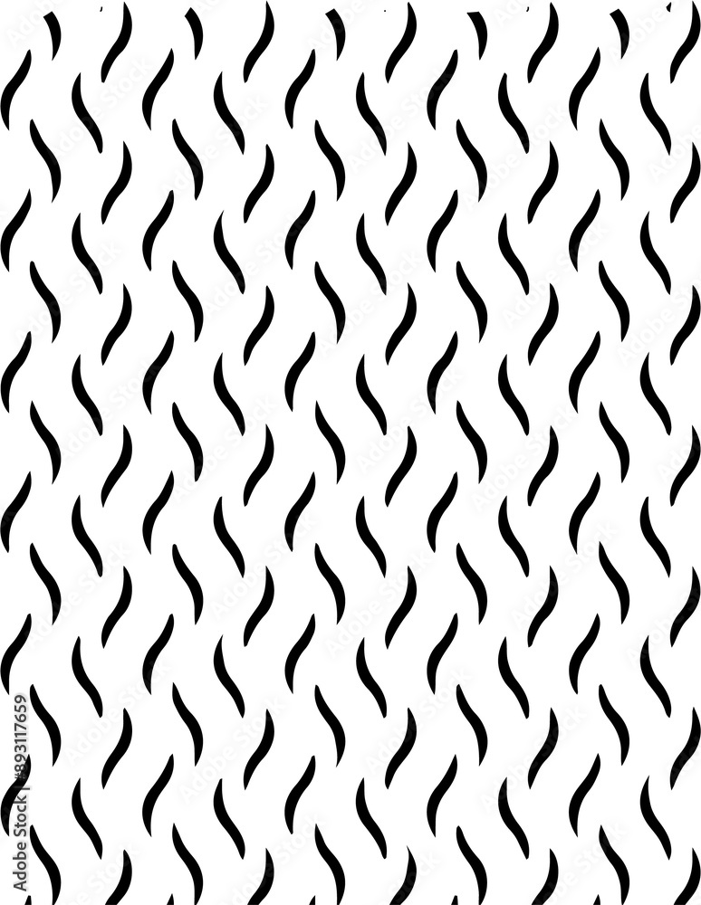 Poster vector seamless pattern. modern stylish texture with wavy stripes. geometric abstract background.