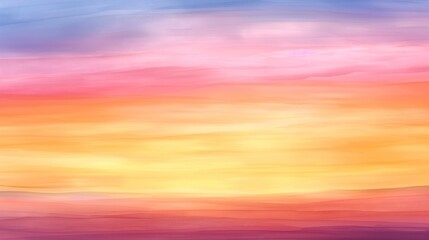 Gradient background, vibrant sunset hues transitioning, warm and inviting, Watercolor style