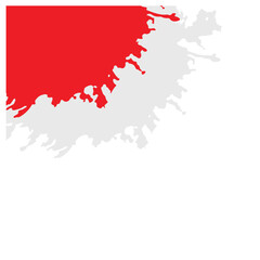 Indonesia Flag Brush Corner