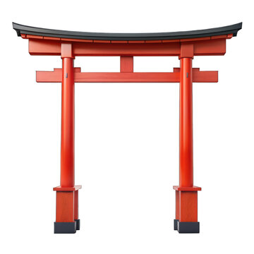 recommend clip art: Japanese torii arch gate isolated on transparent background