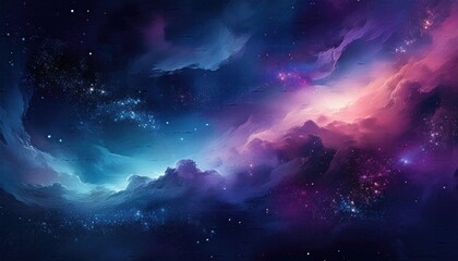 Watercolor background, watercolor galaxy wallpaper,  Illustrate a watercolor background that resembles a galaxy, 
