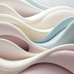 Subtle abstract background with soft pastel waves. Gradient colors. For designing apps or products Gerenative AI