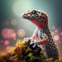 Geckos in their natural habitat live in tropical forests