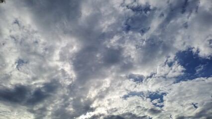 Blue Sky and White Clouds In Singapore