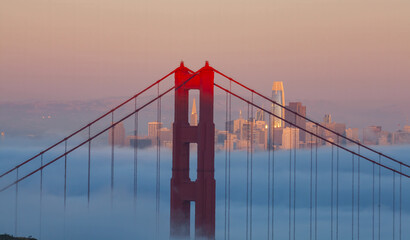 Golden Gate Bridge at Sunset, San Francisco