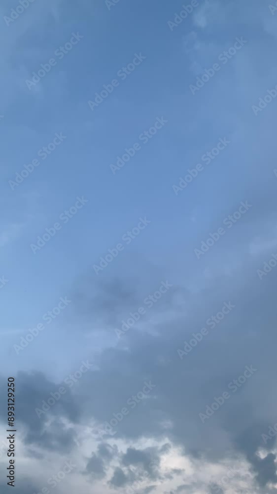 Wall mural clouds in the sky.beautiful natural view. the sky is overcast with clouds.