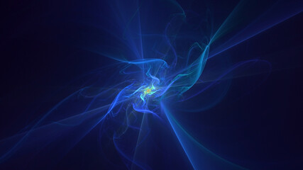 3D manual rendering abstract technology fractal background. Its not AI Generatd illustration.