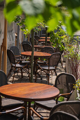 summer terrace in the restaurant