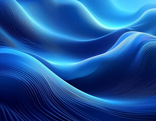 Tranquil Waves with a Calming Blue Tone