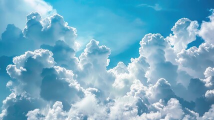 Scenic blue sky with white clouds
