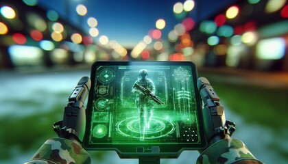 control panel in first person shooter game