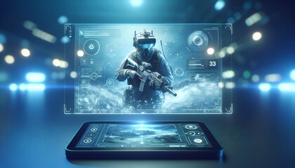 control panel in first person shooter game