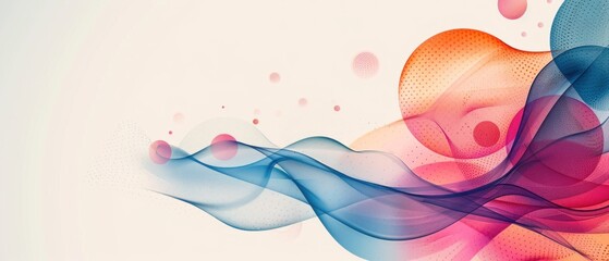 A luxurious digital banner designed with a flat illustration style, featuring a premium background of abstract patterns and gradients. This contemporary formal invitation design is perfect for