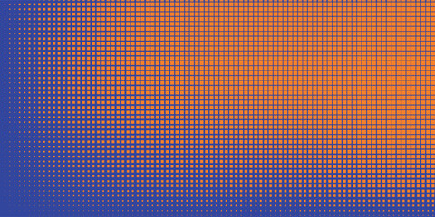 Abstract dots halftone orange purple colors pattern gradient texture background.