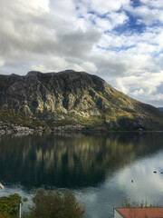 lake and mountains