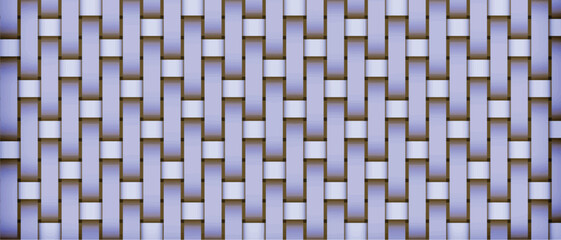 Violet wicker background. Geometric seamless pattern. Vector illustration	