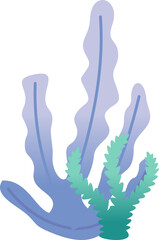 Gradient Coral Reef Illustration