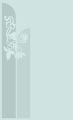 Floral abstract elements. Botanical composition. Modern fashionable minimalistic style premade background in pastel, vintage colors. Floral poster, invitation.