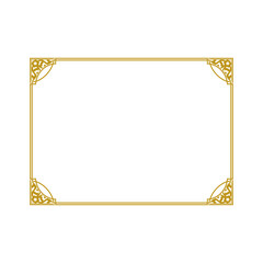 gold frame border decorative ...