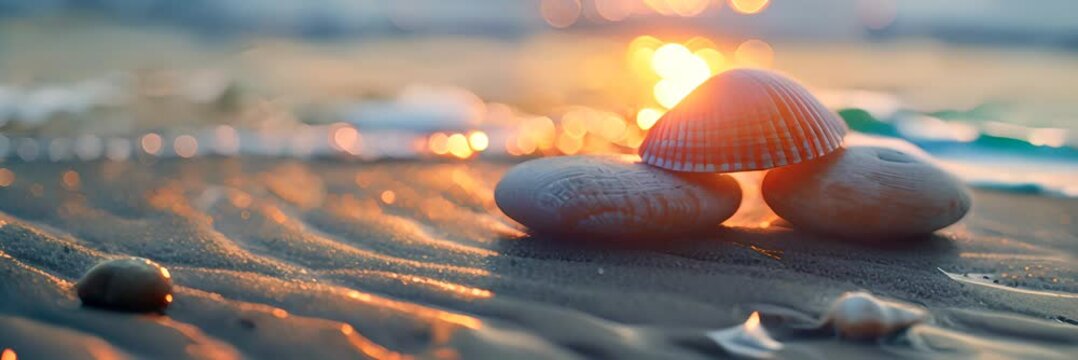 shells on the beach