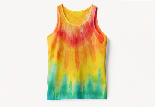 Apparel Flatlay Tank Top Mockup With Generative AI