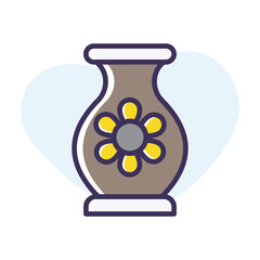 Vase vector icon