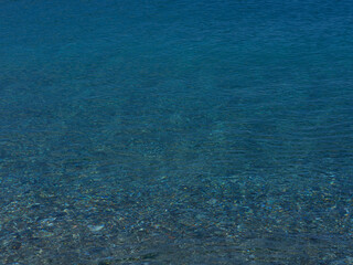 beautiful blue sea on a summer day