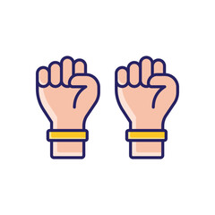 Marching Women vector icon