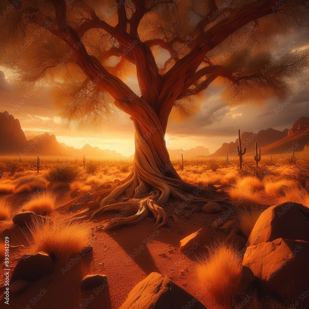 Wall mural 78 16. Arizona Ash_ A species of ash tree native to the southwes