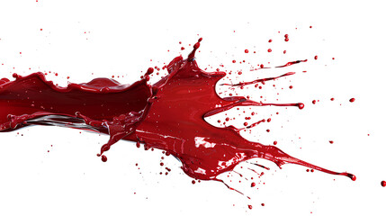 Blood stains  Hyperrealistic Highly Detailed Isolated On White Background 