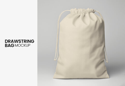 Product Drawstring Bag Mockup With Generative AI