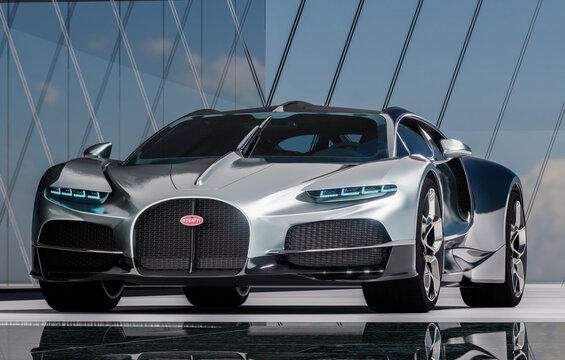 Bugatti Tourbillon refers to luxury watches. V16, 1,800 hp and 445 km/h