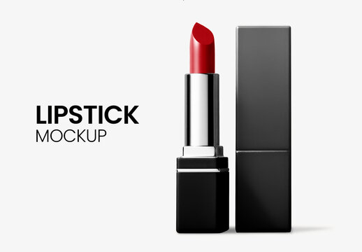 Product Packaging Lipstick Mockup With Generative AI