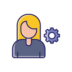 Women in Technology vector icon