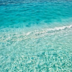 Obraz premium Turquoise green sea water, abstract nature summer textured background