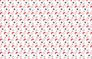 Abstract modern background with geometric shapes. Design in minimal flat style. Vector illustration.