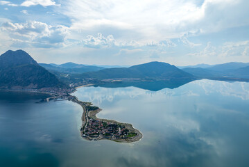 Lake Egirdir of Turkey is situated in the Isparta province. It is also known as the 'seven colored...