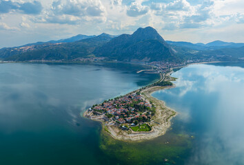 Lake Egirdir of Turkey is situated in the Isparta province. It is also known as the 'seven colored...