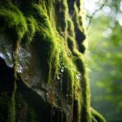 water drops on a tree