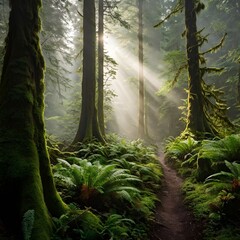 morning in the forest