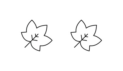 Leaf icon design with white background stock illustration