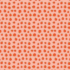 Pattern design of orange fruit isolated on background. vector illustration.