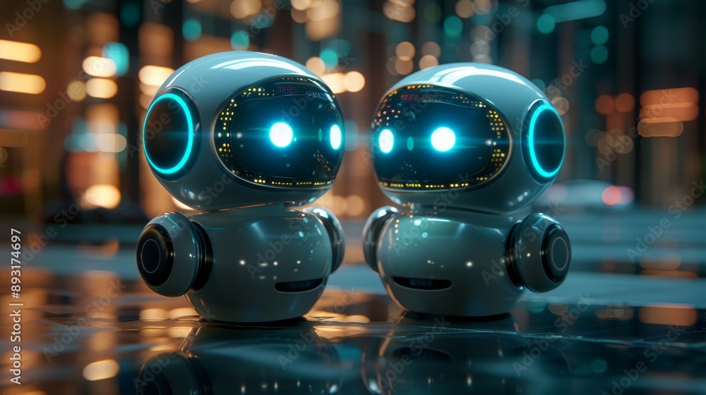 Poster woman uses a chatbot, an ai-powered assistant, to get help from a business. the chatbot can understa