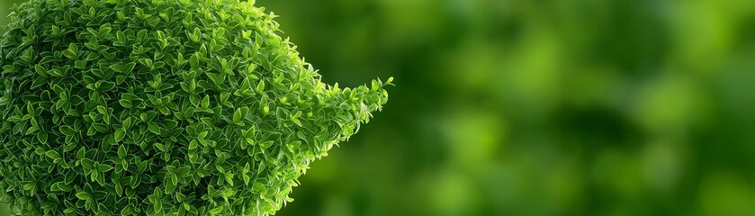 Obraz premium A green speech bubbles made of leaves. 